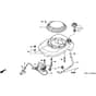 Honda HRD535K2 - QXE - MZBM 8200001-9999999 Fan Cover/Ignition Coil Diagram