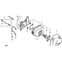 Honda HRD536 - SXE - MZBL 8000001-8099999 Muffler Diagram
