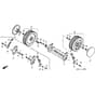 Honda HRD536CK1 - HXE - MZCA 8100001-8199999 Front Wheel Diagram