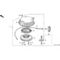 Honda HRD536K3 - HXE - MZBL 8200001-8299999 Recoil Starter Diagram (Metal Pawls)