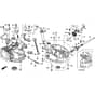Honda HRD536K4 - HXEH - MZBL 8300001- Cylinder Barrel/Oil Pan Diagram
