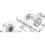 Honda HRG415C2 (IZY) - PDEE - MABF 1100001-1204924 Rear Wheel - Self Propelled (SDEE Only) Diagram