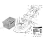 Honda HRG415CSD (2000) - SDT - MABF 8000001-8099999 Cutter Housing/Handle/Grass Bag Diagram