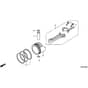 Honda HRG465C2 - PDEE/A - MADF 1100001-1399999 Piston/Connecting Rod Diagram