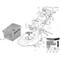 Honda HRG465CSD (2001) - SDU - MADF 8100001-8199999 Cutter Housing/Handle/Grass Bag Diagram