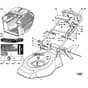 Honda HRG465PD (1996) - PDE - MADF 8600001-8699999 Cutter Housing/Grass Bag Diagram