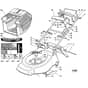 Honda HRG465SD (1996) - SDG - MADF 8600001-8699999 Cutter Housing/Grass Bag Diagram