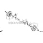Honda HRG466K1-SKEA -  Front Wheel Diagram