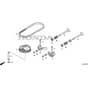 Honda HRG466K1-SKEX -  Camshaft Pulley, Valve Diagram
