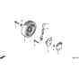 Honda HRG536C1 - SDEA/A - MZCG 6600001-6699999 Front Wheel Diagram