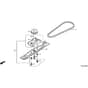 Honda HRG536C4 - SDEA - MZCG 7600001-7629999 Driven Pulley Diagram