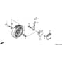Honda HRG536C4 - SDEA - MZCG 7600001-7629999 Front Wheel Diagram
