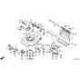 Honda HRG536C9-VYEH -  Cutter Housing Diagram