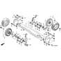 Honda HRH536 - HXE - MZBU 8000001-8099999 Rear Wheel Diagram