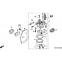 Honda HRH536K1 - HXE - MZBU 8100001-8199999 Carburettor Diagram