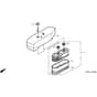Honda HRH536K2 - QXE - MZBU 8200001-9999999 Air Cleaner Diagram