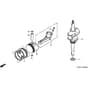 Honda HRH536K2 - QXE - MZBU 8200001-9999999 Crankshaft/Piston Diagram