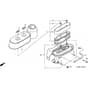 Honda HRH536K4 - HXEH - MZBU 8300001- Air Cleaner Diagram