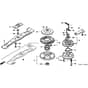 Honda HRH536K4 - HXEH - MZBU 8300001- Rotary Blade Diagram