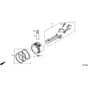 Honda HRX426C - RXE - MATF 1030001- Piston Diagram