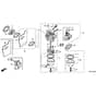 Honda HRX476C1 - HYEE - MASF 1130001- Carburettor Diagram