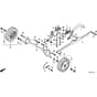 Honda HRX476C1 - HYEE - MASF 1130001- Front Wheel Diagram