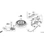 Honda HRX476C1 - PKEE - MASF 1130001- Flywheel Diagram
