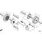 Honda HRX476C1 - PKEE - MASF 1130001- Rear Wheel HKEE, VKEE, VYEE Diagram