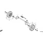 Honda HRX476C1 - VYEE - MASF 1130001- Rear Wheel PKEE Diagram