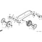 Honda HRX476C2 - QYEH -  Front Wheels Diagram
