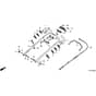 Honda HRX537C1 - VYEA - MAGA 1300001-1399999 Handle Pipe Diagram