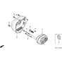 Honda HRX537C2 - HZEA - MAGA 1700001- Muffler Diagram