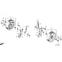 Honda HRX537C6 - HZEA -  Front Wheels Diagram