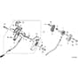 Honda HRX537C6 - VYEA -  Throttle Lever Diagram