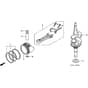 Honda HRZ536C1-TDEA -  Crankshaft, Piston Diagram