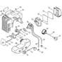 Genuine Stihl HS74 / C - Air Filter, Fuel Tank