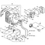 Genuine Stihl HS80 / C - Air Filter, Fuel Tank