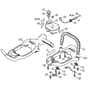 Genuine Stihl HS81 T / H - Handle Frame, Fuel Tank