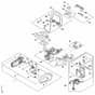 Stihl HSA140.0 R - Handle Housing, Motor Housing, Electronic Module - Parts Diagram