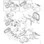 Stihl HSA60 - Handle Housing, Motor Housing, Electronic Module - Parts Diagram