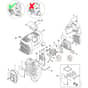 Stihl HT132 - Muffler, Air Filter - Parts Diagram