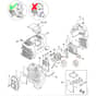 Stihl HT134 - Muffler, Air Filter - Parts Diagram