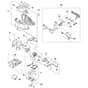 Stihl HTA135 - Electric Motor, Motor Housing, Control Handle - Parts Diagram