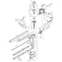 Makita HTR4901 - Engine Hedge Trimmer - Power Tool 01 Diagram