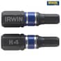 IRWIN Impact Screwdriver Bits Hex 4 25mm Pack of 2 - 1923344