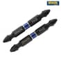 IRWIN Impact Double Ended Screwdriver Bits Phillips PH2 60mm Pack of 2 - 1923375
