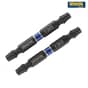 IRWIN Impact Double Ended Screwdriver Bits Torx T30 60mm Pack of 2 - 1923391