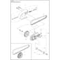 Husqvarna K 7000 - 970744501 - Belt Guard And Pulley