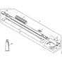 Stihl KMA130 R - Drive Tube Extension 0.5 M Hl-Km 0°, Hl-Km 135°, Ht-Km, Sp-Km - Parts Diagram