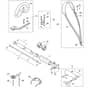 Stihl KMA135 R - Drive Tube Assembly, Loop Handle - Parts Diagram